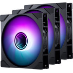PHANTEKS M25 Gen2 PWM D-RGB fan, 3er-Pack - 140mm, black - (PH-F140M25_G2_DBK01_3P)