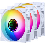 PHANTEKS M25 Gen2 PWM D-RGB fan, 3er-Pack - Reverse Blade, 120mm, white - (PH-F120M25R_G2_DWT01_3P)