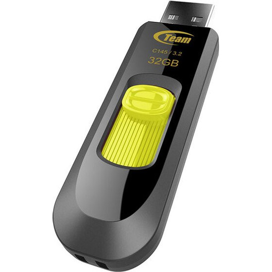 Team Group C145 USB-Stick, USB 3.2 - 32 GB, Gelb - (TC145332GY01)