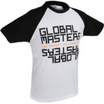 Global Masters T-Shirt GM Text - white (S) - (GM-M-BY007B-S)