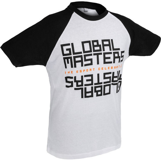 Global Masters T-Shirt GM Text - white (XL) - (GM-M-BY007B-XL)