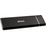 Akasa external USB 3.1 M.2 SSD Aluminium case - black - (AK-ENU3M2-02)