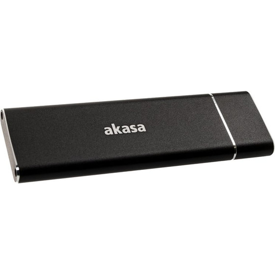 Akasa external USB 3.1 M.2 SSD Aluminium case - black - (AK-ENU3M2-02)