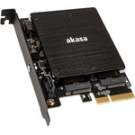 Akasa M.2 PCI-E SATA RGB LED Adapter card - (AK-PCCM2P-03)