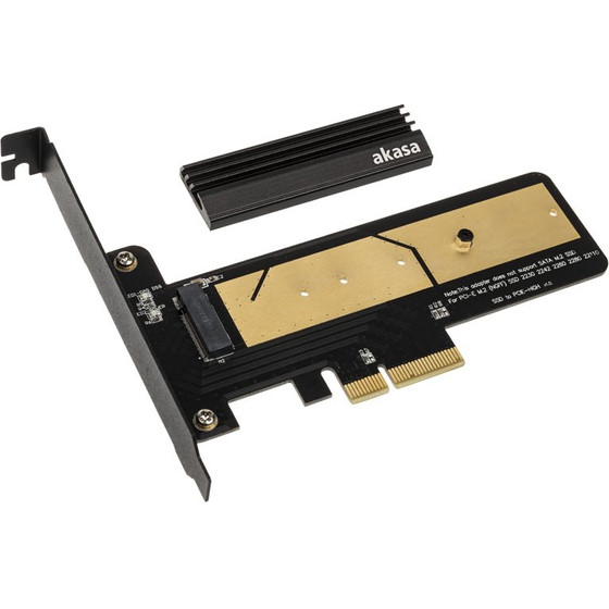 Akasa M.2 X4 PCI-E 3.0 Adapter card - blackes PCB - (AK-PCCM2P-02)