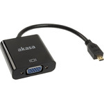 Akasa Micro HDMI to VGA converter Adapter - (AK-CBHD21-15BK)