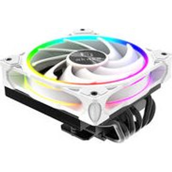 Akasa SOHO H6L M2 Low-Profile CPU-cooler, ARGB - 120mm, white - (AK-CC4039HP01)
