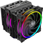 Akasa Soho H7 Dual Tower CPU-cooler, ARGB - 120 mm, black - (AK-CC4026HP01)