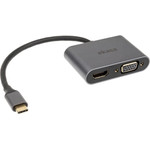 Akasa USB Typ C 2-In-1 Display-Adapter, 1x HDMI and 1x VGA - silver - (AK-CBCA23-18BK)