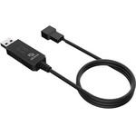 Akasa 5V to 12V DC Step-Up Voltage converter cable - USB to 3-Pin & 4-Pin, 60cm - (AK-CBFA10-60BK)