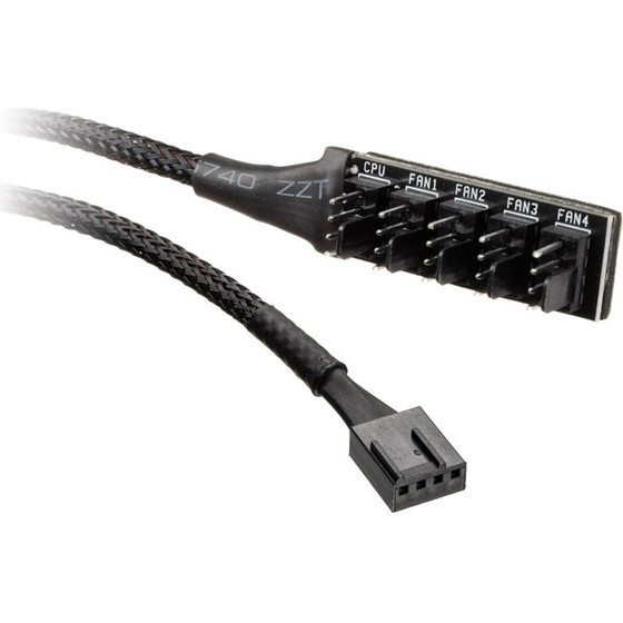 Akasa FLEXA FP5H PWM Splitter Hub - black - (AK-CBFA08-30BK)