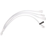 Alphacool Y-Splitter 4-Pin on 4x 4-Pin PWM 30cm - white - (18729)