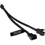 Alphacool Y-Splitter 4-Pin on 2x 4-Pin PWM 15cm - black - (18676)
