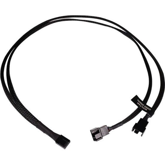 Alphacool Y-Splitter 4-Pin on 2x 4-Pin PWM 60cm - black - (18678)