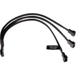 Alphacool Y-Splitter 4-Pin on 3x 4-Pin PWM 30cm - black - (18680)