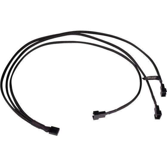 Alphacool Y-Splitter 4-Pin on 3x 4-Pin PWM 60cm - black - (18681)