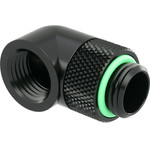 Barrow Adapter 90 Grad G1/4 inch AG on G1/4 inch IG - redatable/swivel, black - (TWT90-V2.5 B)