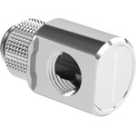 Barrow Adapter 90 Grad G1/4 inch AG on G1/4 inch IG - redatable/swivel, silver - (FBWT90-MR S)