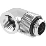 Barrow Adapter 90 Grad G1/4 inch AG on G1/4 inch IG - redatable/swivel, silver - (TWT90-V2.5 S)