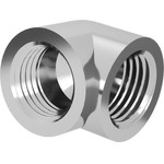 Barrow Adapter 90 Grad G1/4 inch IG on G1/4 inch IG - silver - (TDWT90SN-V2 S)