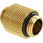Barrow Adapter straight G1/4 inch AG on G1/4 inch AG, 14mm, redatable/swivel - golden - (TBX2D-02 GO)