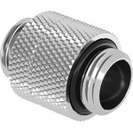 Barrow Adapter straight G1/4 inch AG on G1/4 inch AG, 14mm, redatable/swivel - silver - (TBX2D-02 S)