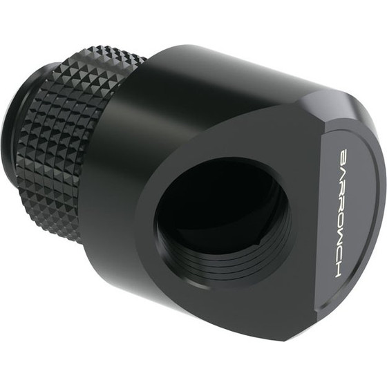 Barrow Adapter 45 Grad G1/4 inch AG on G1/4 inch IG - redatable/swivel, black - (FBWT45-MR B)