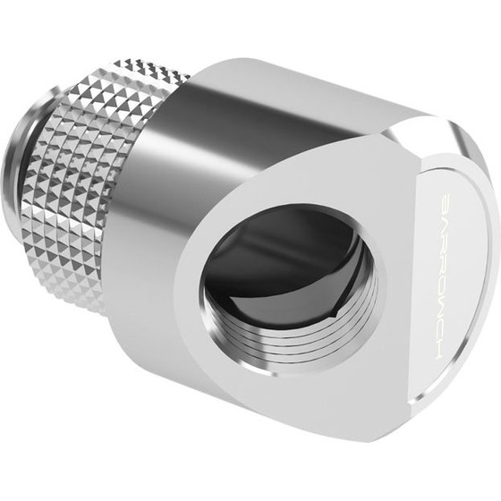 Barrow Adapter 45 Grad G1/4 inch AG on G1/4 inch IG - redatable/swivel, silver - (FBWT45-MR S)
