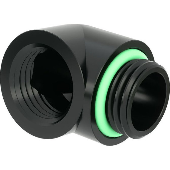 Barrow Dazzle Adapter 90 Grad G1/4 inch AG on G1/4 inch IG - black - (TDWT90-B01 B)
