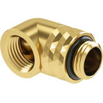 Barrow Dazzle Adapter 90 Grad G1/4 inch AG on G1/4 inch IG - redatable/swivel, gold - (TDWT90-V2.5 GO)