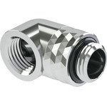 Barrow Dazzle Adapter 90 Grad G1/4 inch AG on G1/4 inch IG - redatable/swivel, silver - (TDWT90-V2.5 S)