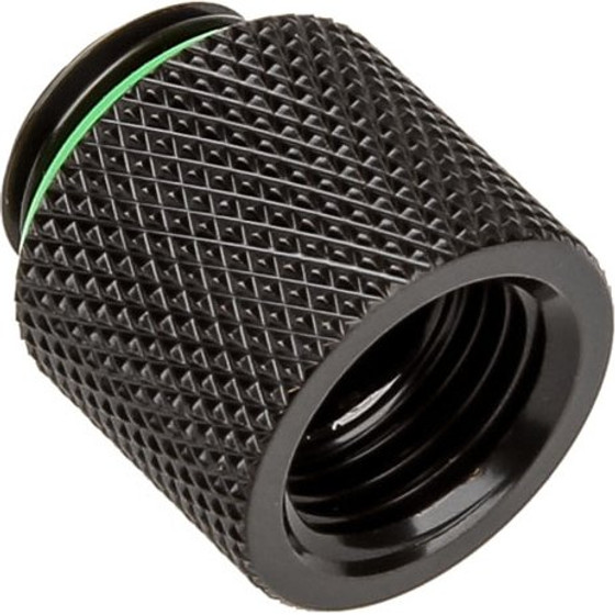 BitsPower Adapter G1/4 inch AG on G1/4 inch IG - 15mm, black matt - (BP-MBWP-C60)