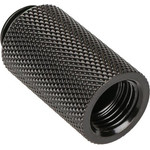 BitsPower Adapter G1/4 inch AG on G1/4 inch IG - 30mm, black matt - (BP-MBWP-C63)