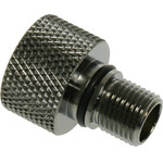 BitsPower Adapter straight Eheim 1046 on G1/4 inch IG - black glossy - (BP-BSWP-C19)