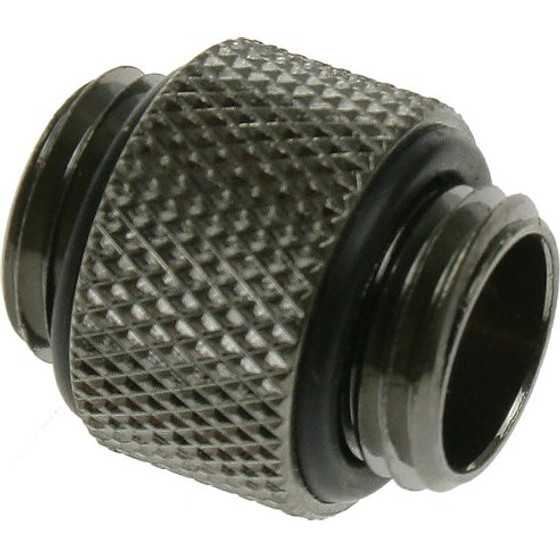 BitsPower Adapter straight G1/4 inch AG on G1/4 inch AG - lang, black glossy - (BP-BSWP-C08)