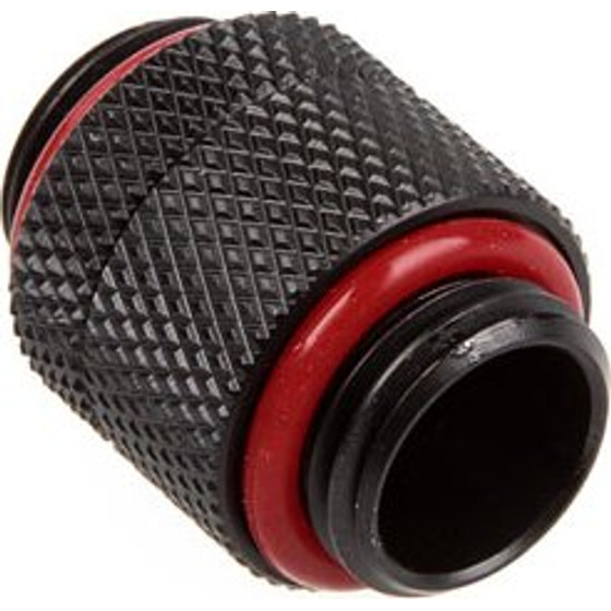 BitsPower Adapter straight G1/4 inch AG on G1/4 inch AG - redatable/swivel, carbon black - (BP-CBRG)