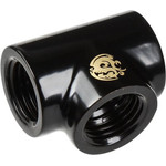 BitsPower Adapter T-Splitter 3x G1/4 inch IG - black matt - (BP-MBTB)