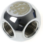 BitsPower Adapter T-Splitter 3x G1/4 inch IG - silver glossy - (BP-TMB)