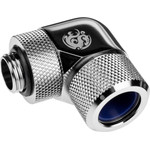 BitsPower Advanced Adapter 90 Grad G1/4 inch AG on 14mm AD Hardtube - redatable/swivel, silver - (BP-E90RMLA14)