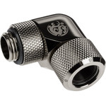 BitsPower Advanced Multi-Link Adapter connection/fitting 90 Grad G1/4 inch AG on 12mm AD Hardtube - redatable/swivel, black - (BP-BSE90RMLA12)