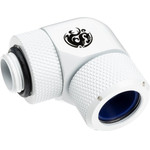 BitsPower Advanced Multi-Link Adapter connection/fitting 90 Grad G1/4 inch AG on 14mm AD Hardtube - redatable/swivel, white - (BP-DWE90RMLA14)