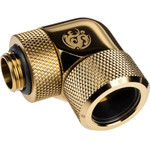 BitsPower Advanced Multi-Link Adapter connection/fitting 90 Grad G1/4 inch AG on 16mm AD Hardtube - redatable/swivel, Messing - (BP-TBE90RMLA16)