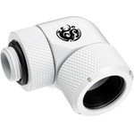 BitsPower Advanced Multi-Link Adapter connection/fitting 90 Grad G1/4 inch AG on 16mm AD Hardtube - redatable/swivel, white - (BP-DWE90RMLA16)