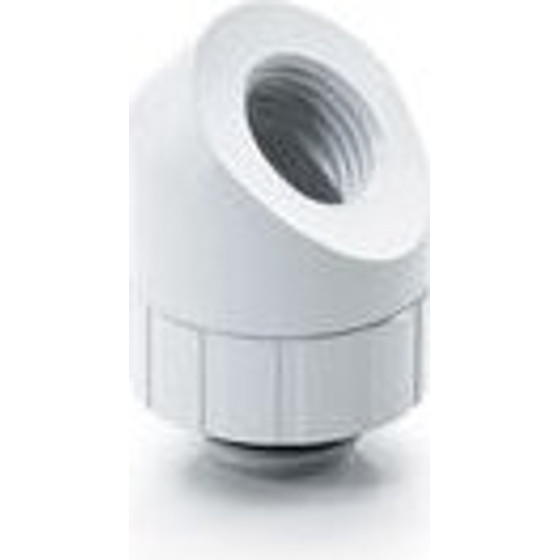 BitsPower Artemis 45 Grad Fitting - redatable/swivel, arctic white - (BPM-AT45R-WH)
