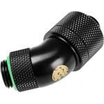 BitsPower connection/fitting 45 Grad G1/4 inch AG on 16/10mm - redatable/swivel, black matt - (BP-MB45R2CPF-CC3U)