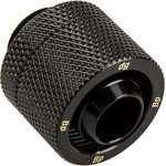 BitsPower connection/fitting straight G1/4 inch AG on 16/10mm - black matt - (BP-MBCPF-CC3U)