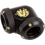 BitsPower Multi-Link Adapter 90 Grad 12mm AD on 12mm AD Hardtube - carbon black - (BP-CBE90DML)