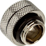BitsPower Multi-Link Adapter connection/fitting straight G1/4 inch AG on 12mm AD Hardtube - black glossy - (BP-BSEML)