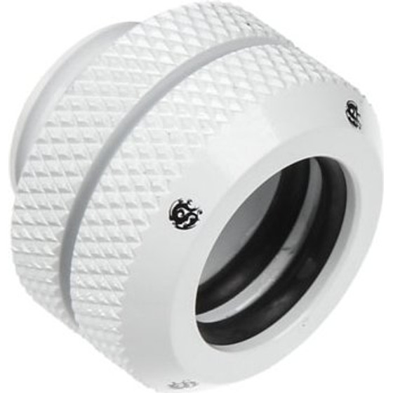 BitsPower Multi-Link Adapter connection/fitting straight G1/4 inch AG on 12mm AD Hardtube - white - (BP-DWEML)