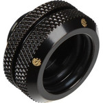 BitsPower Multi-Link Adapter connection/fitting straight G1/4 inch AG on 16mm AD Hardtube - black matt - (BP-MBEML16)